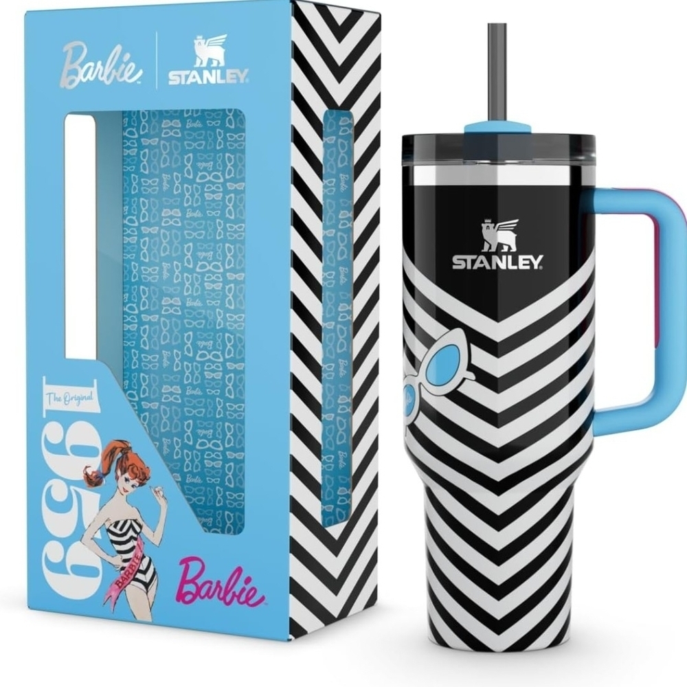 Barbie x Stanley 1959 Quencher Tumbler Set NIB Limited Edition Gift Ready - Picture 1 of 5
